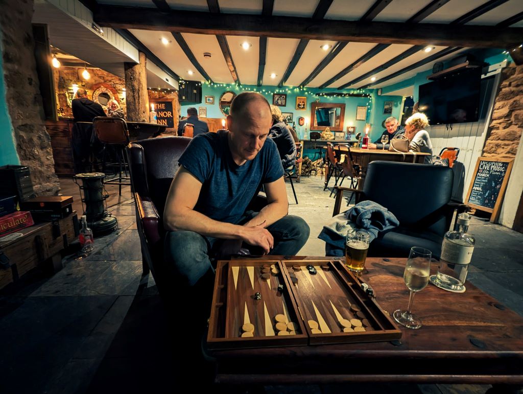 Backgammon at The Manor Pub Brixham